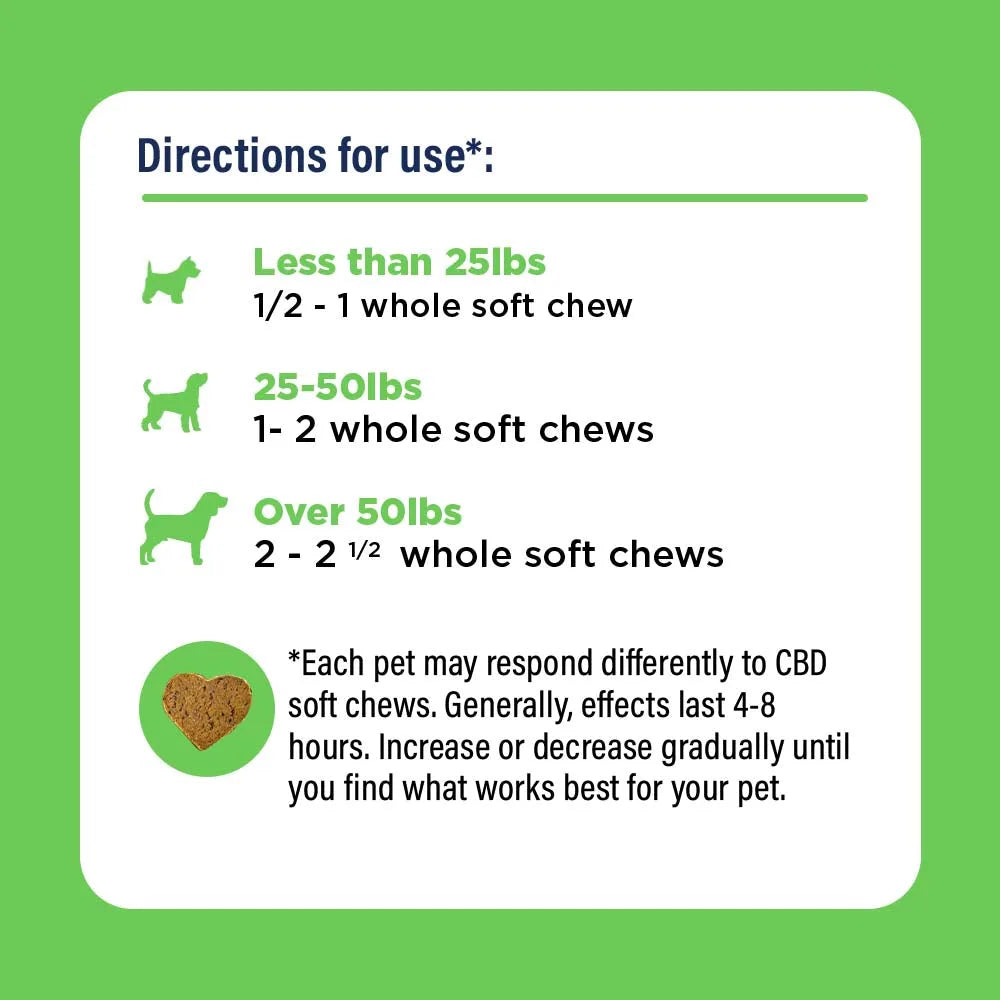 240MG Full Spectrum CBD Pumpkin Soft Chews For Dogs